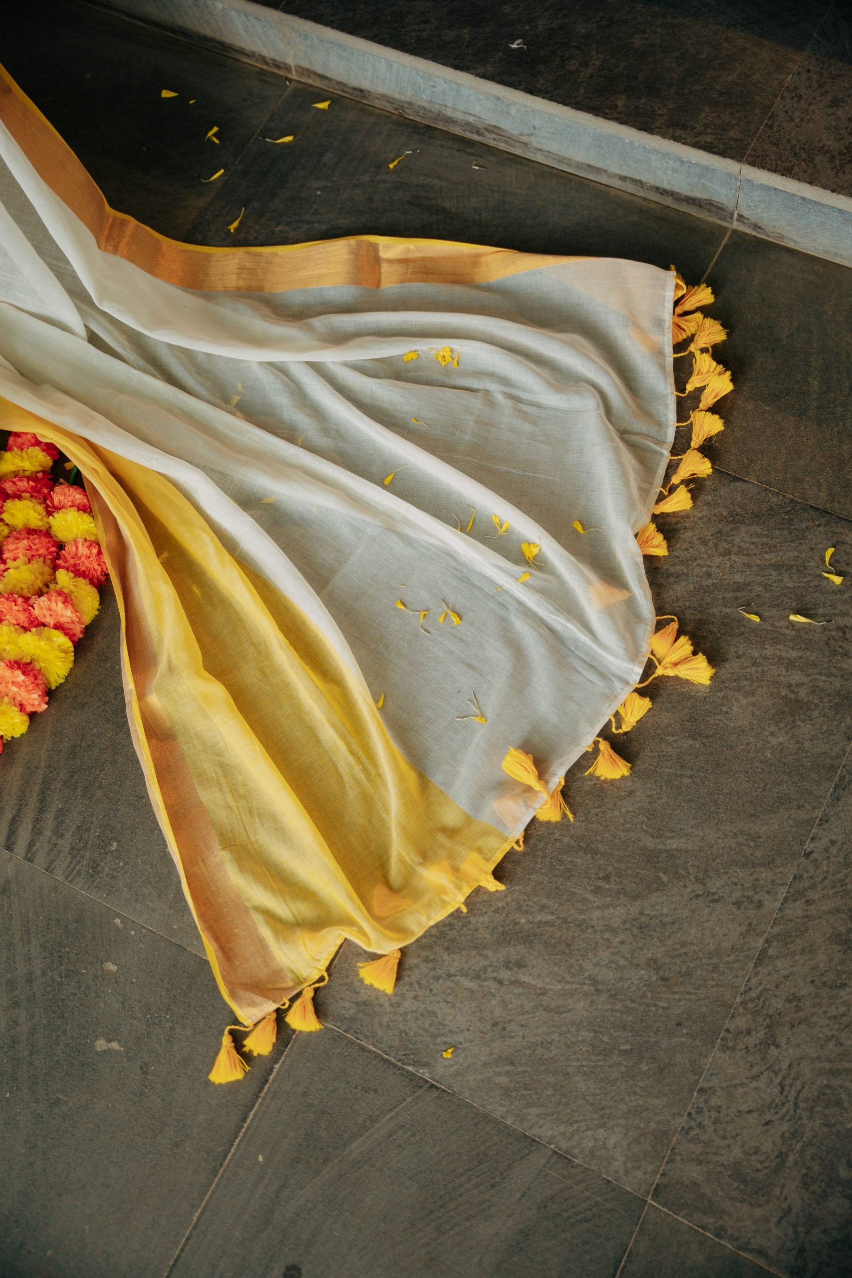 Onam - White yellow