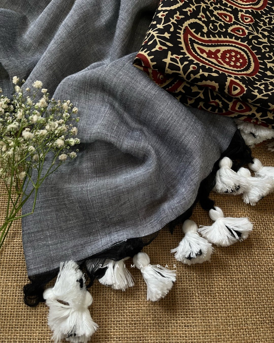 Daily - Grey with ajrak - Izhai