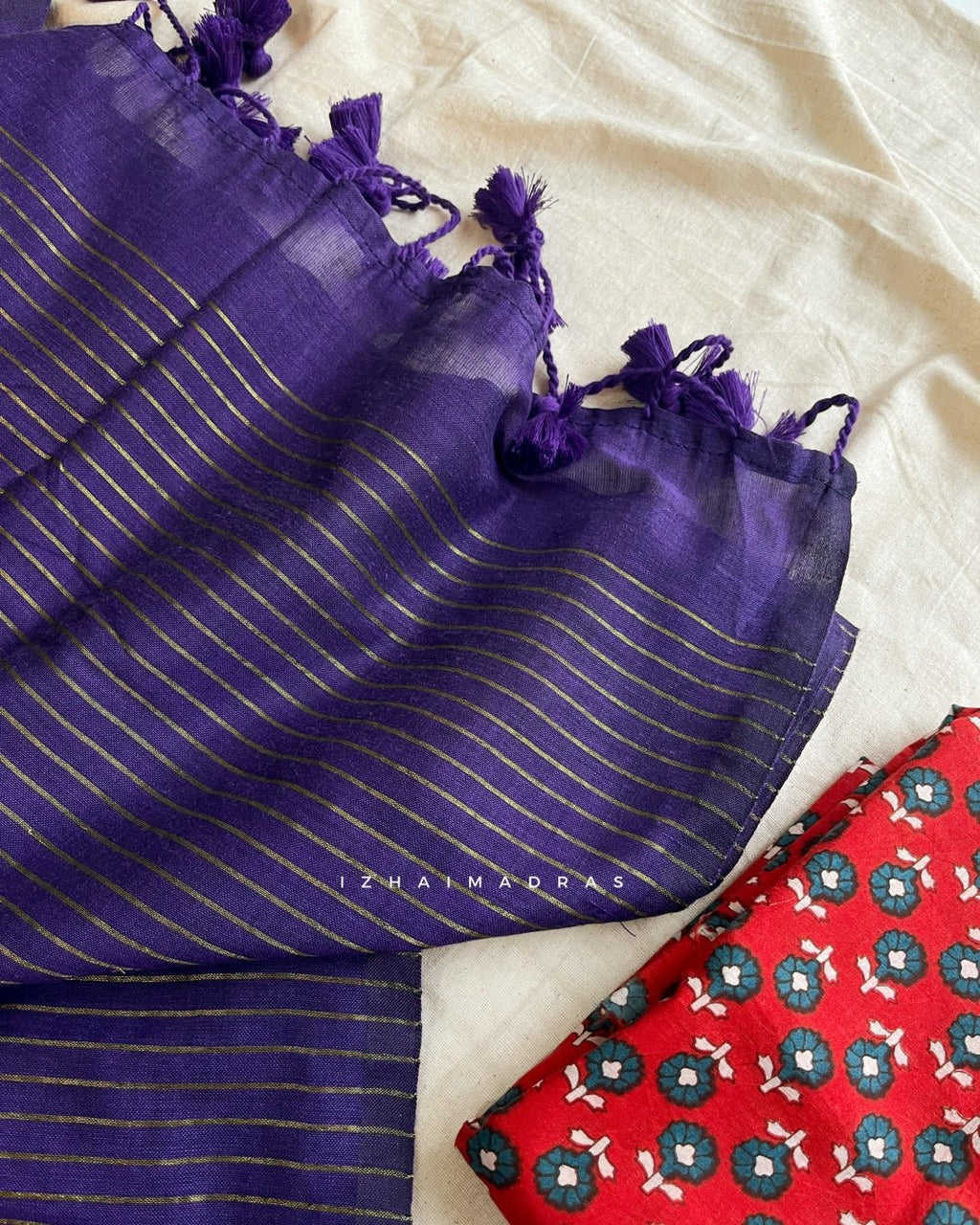 Daily - Purple Zari - Izhai