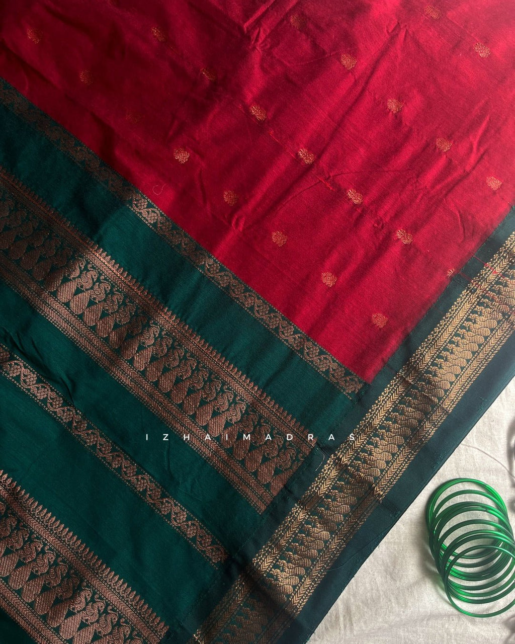 Kanchi - Maroon green - Izhai