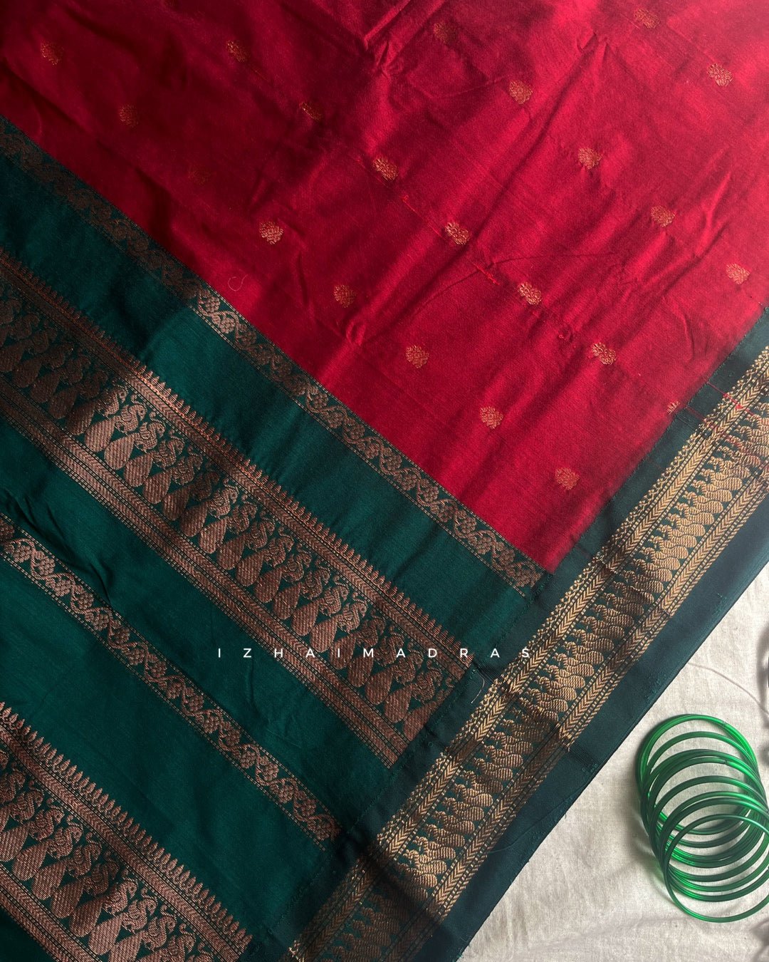 Kanchi - Maroon green - Izhai