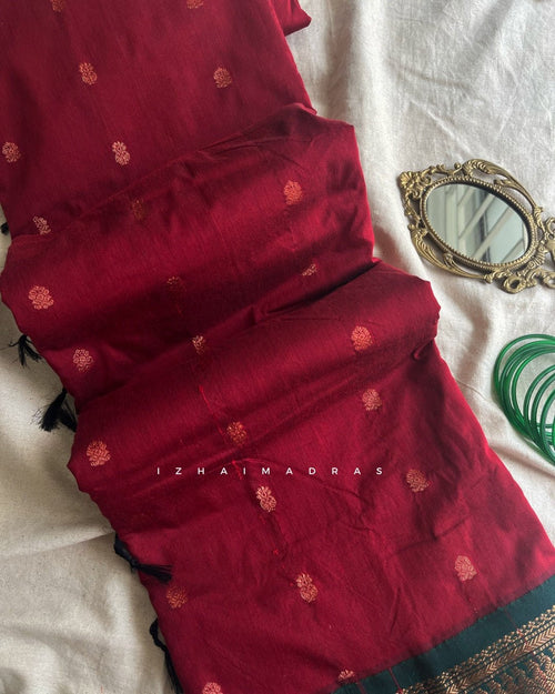 Kanchi - Maroon green - Izhai