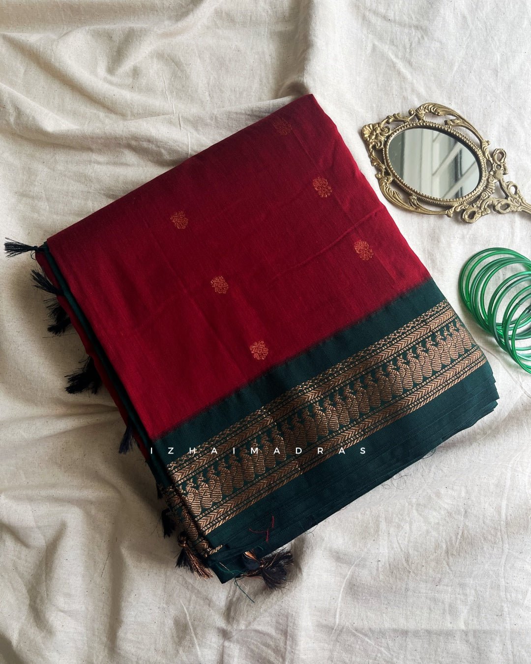 Kanchi - Maroon green - Izhai