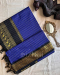 Kanchi - Royal blue kattam - Izhai