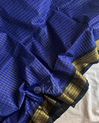 Kanchi - Royal blue kattam - Izhai
