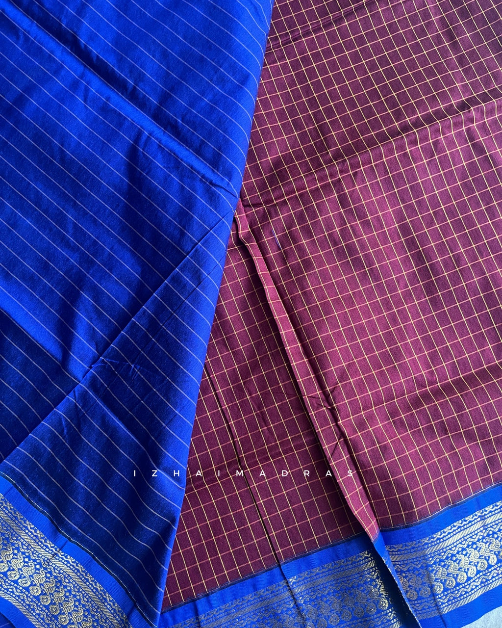 Kanchi - Maroon Blue