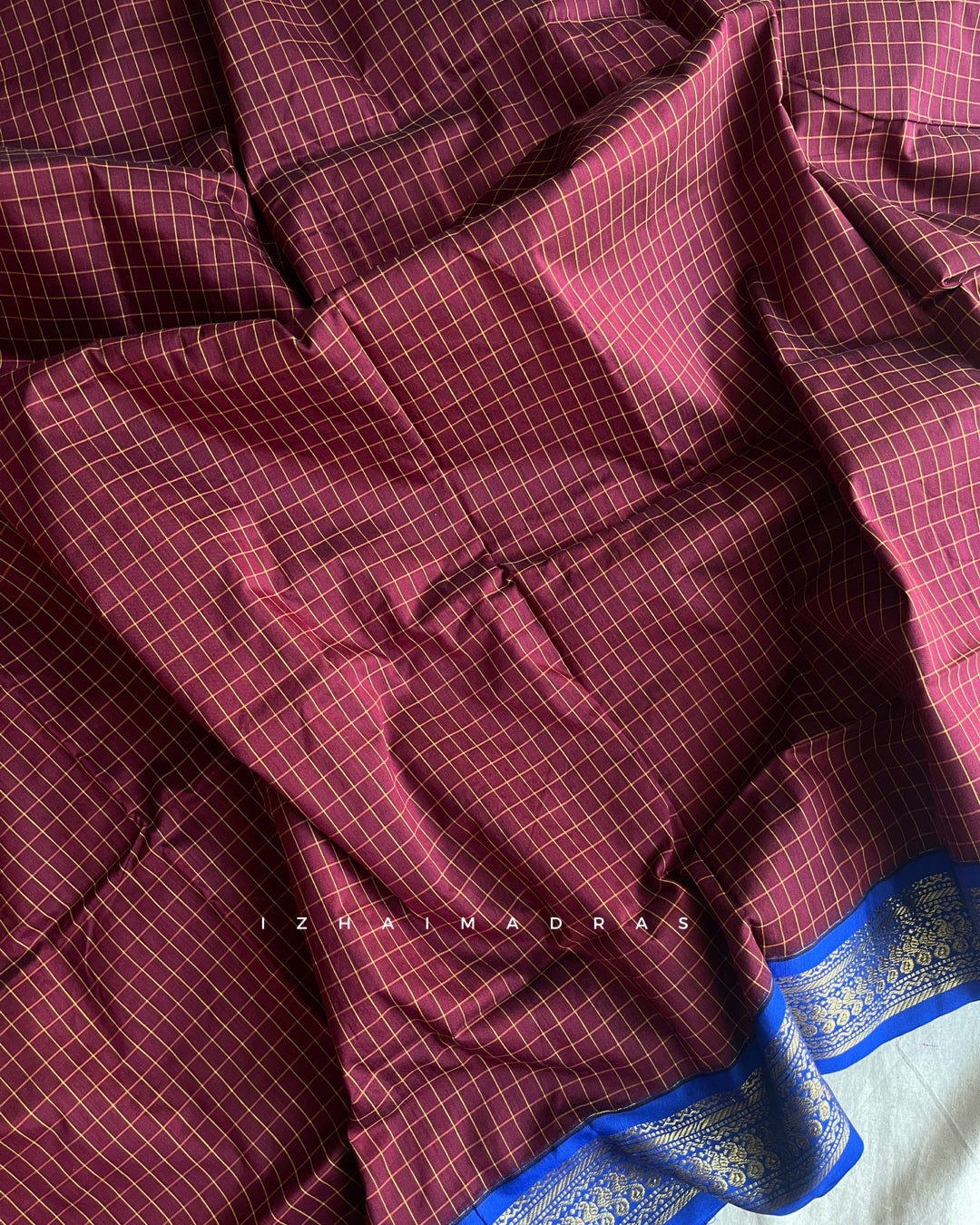 Kanchi - Maroon Blue