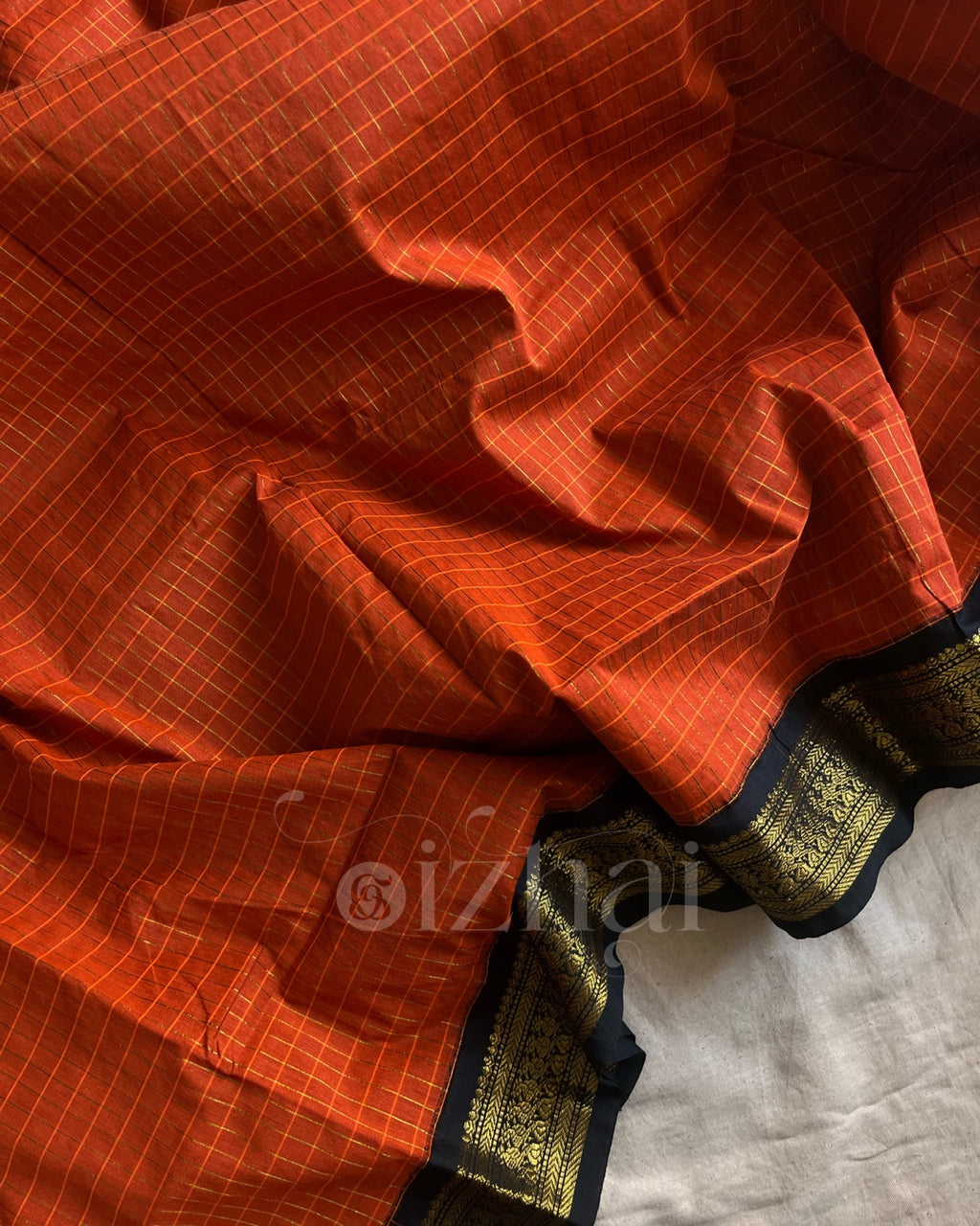 Kanchi - Rust Orange kattam