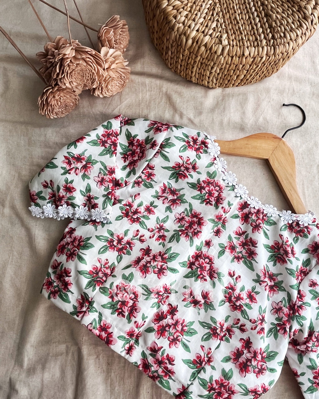 Blouse - White Garden