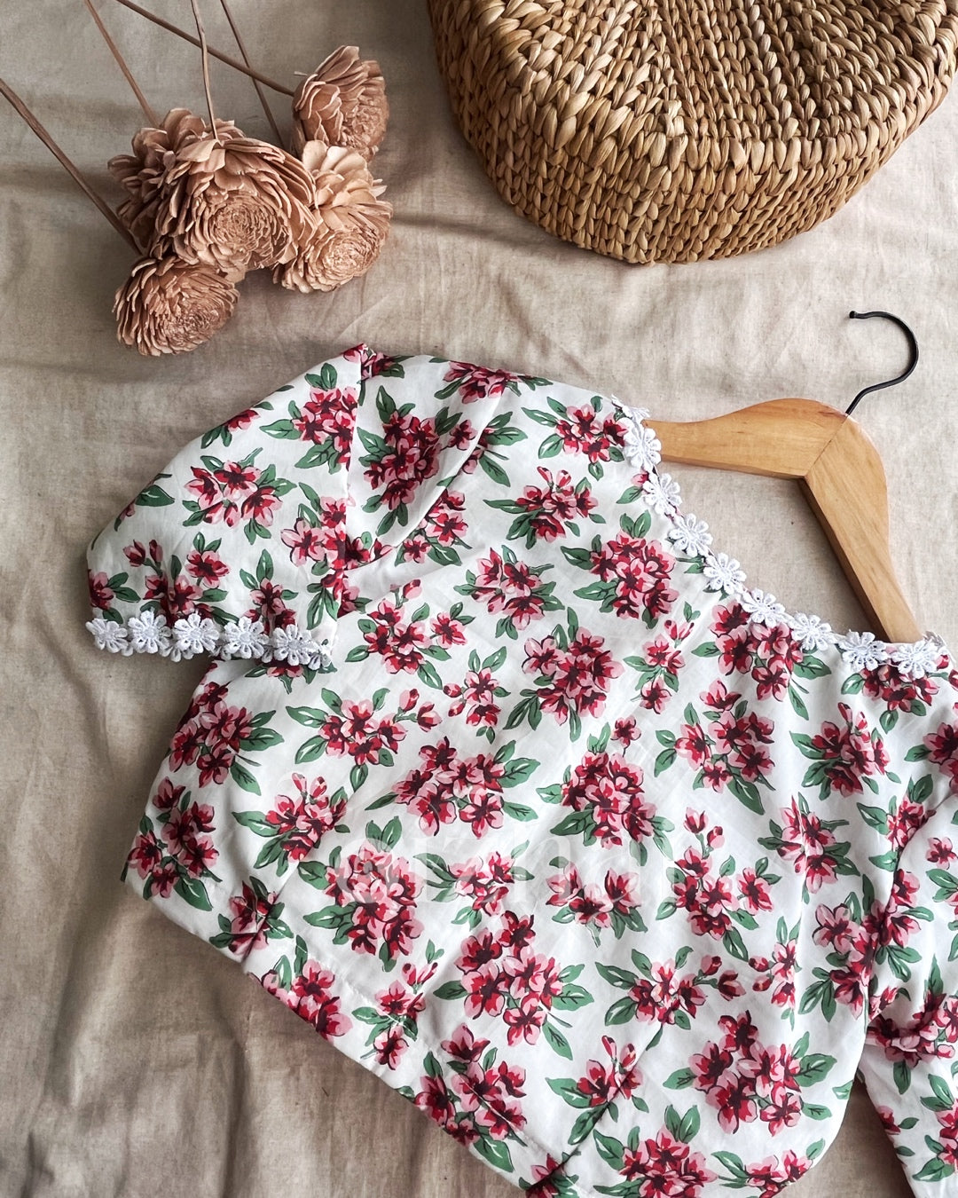 Blouse - White Garden