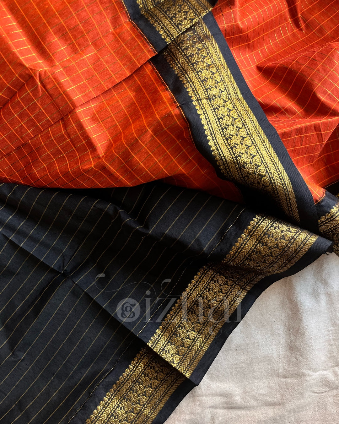 Kanchi - Rust Orange kattam