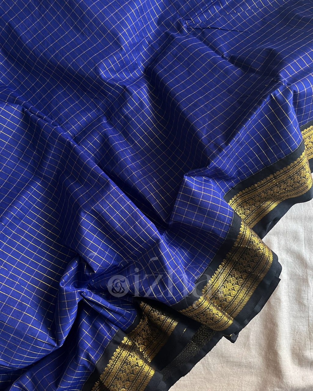 Kanchi - Royal blue kattam