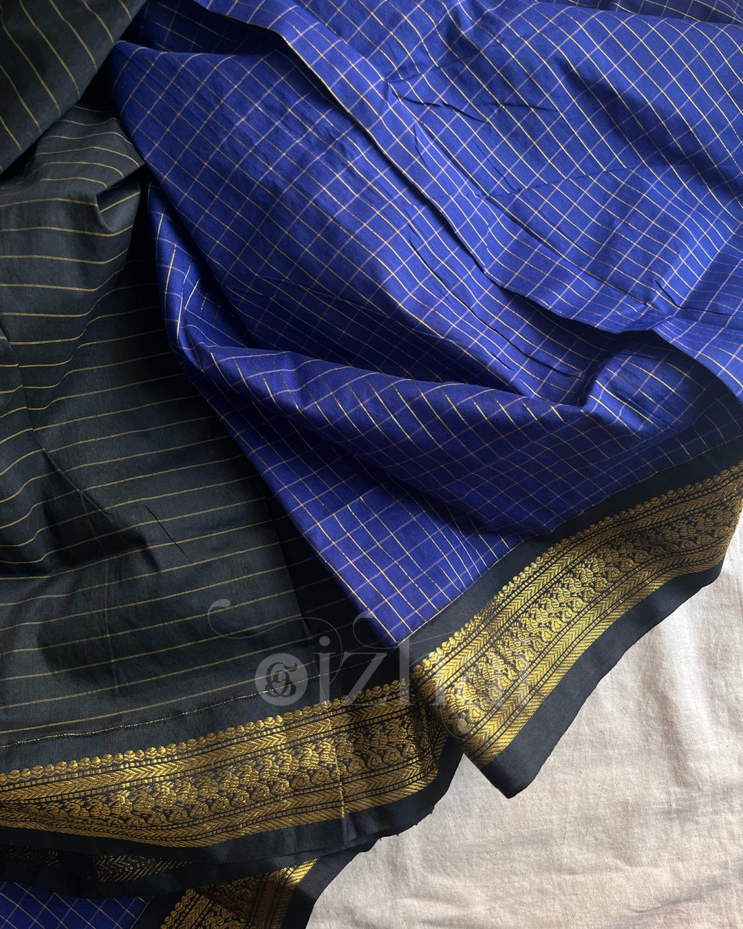 Kanchi - Royal blue kattam