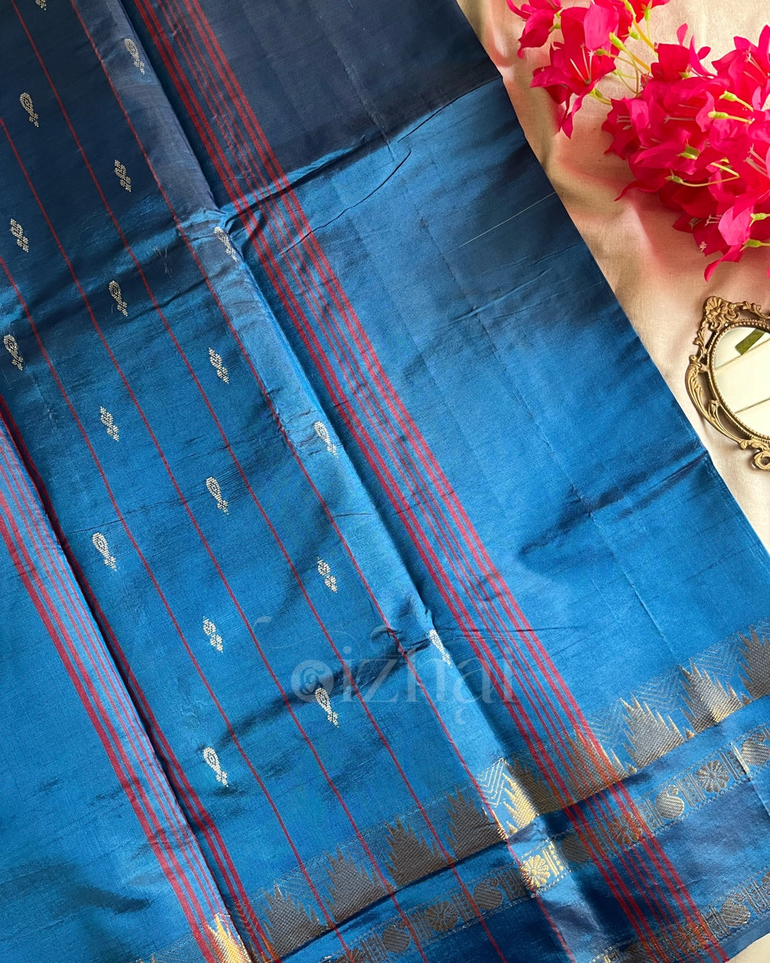 Madurai Pattu - Dual blue
