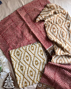 Unstitched - Red - Izhai